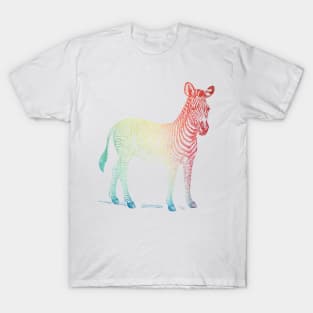 Colorful rainbow zebra T-Shirt